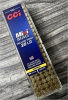 100 Sealed Rounds .22 LR CCI Mini Mag Hollow