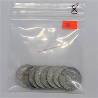 8- Franklin Half Dollars