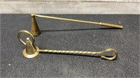 Pair Of Brass Candle Snuffers