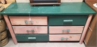N- Solid Wood Top Pine 6 Drawer Dresser