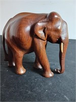 Wooden Elephant Statue- Hand Made, Rose Wood -