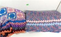 2 Handmade Blankets - 6Ft x 6Ft +/-