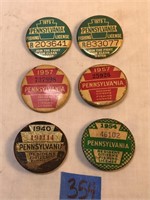 Vintage Pennsylvania Fishing Licenses