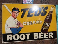 TED'S CREAMY ROOT BEER SIGN
