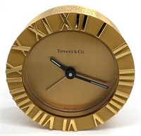 Tiffany & Co Brass Travel Clock