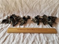 Cast Iron Leaf Candle Holders