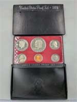 1974 US Mint proof set coins