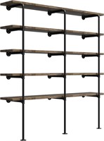 3pc Iron Pipe Wall Mount Shelves