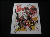 Clyde Drexler Signed Trading Card RCA COA