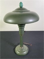 Vtg. Army Green Metal Desk Lamp