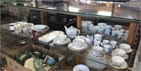 SHELF LOT OF ASSORTED CHINA INCLUDES: