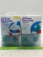 NEW Lot of 2- Hot&Cold Gel Bead Back & Knee Wrap