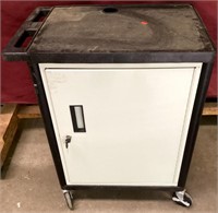 Rolling Utility Cart With Electrical Outlet & Cord