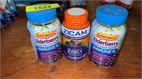 Elderberry Immune Gummies, Zicam Zinc+