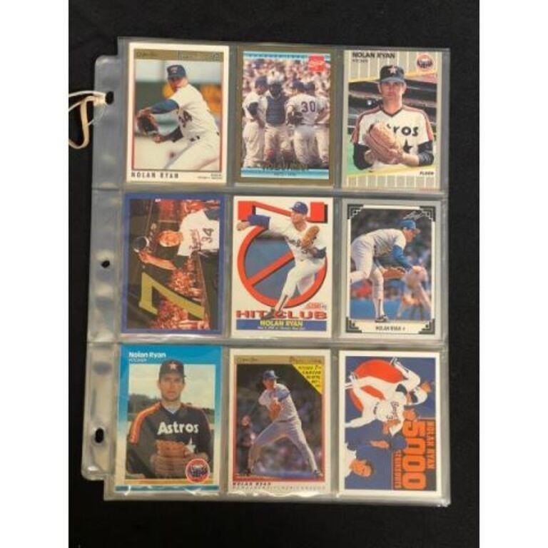 (36) Different High Grade Nolan Ryan Cards