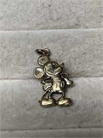 Sterling Silver Goldwashed Mickey Mouse Disney Pen