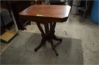 Antique Walnut Lamp Table 23 X 18