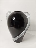 Two's Company Hand Blown Art Glass Vase U16A