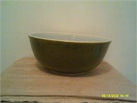 4 quart Dark Green Pyrex Bowl - 10 " diameter