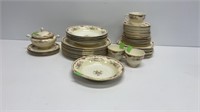 48pcs of eggshell nautilus dishes, conditions as