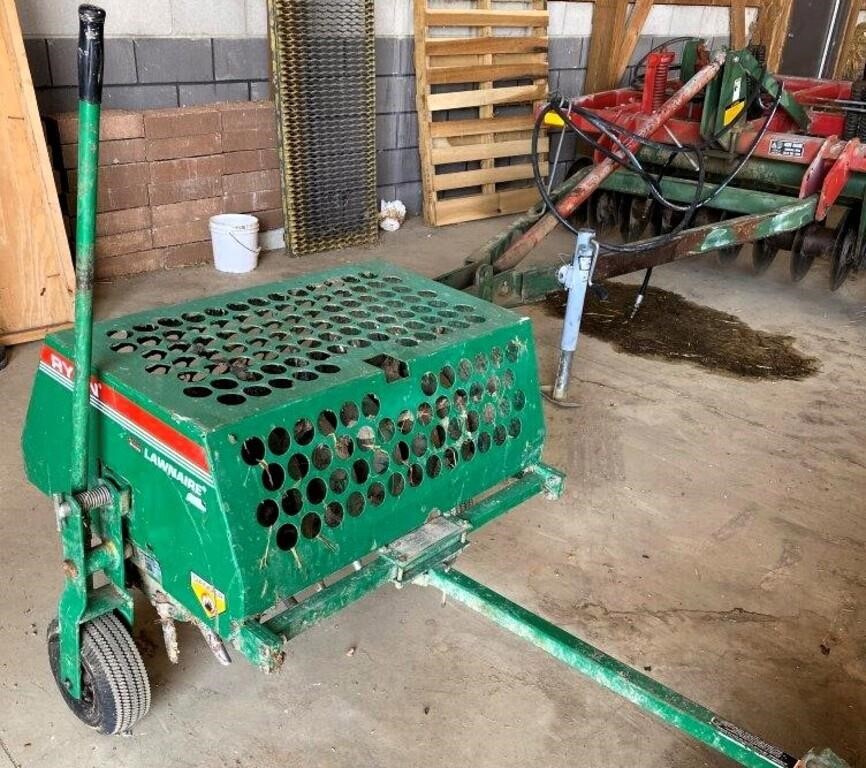 36" Lawnaire tow behind turf aerator