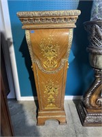 Ornate Inlay Italian Pedestal- Fine Art Co Mohie