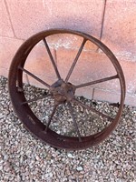 20” Antique Metal Wagon Wheel