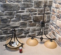 2 lampes / suspensions assorties