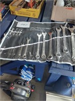 Combination wrench set, SAE, incomplete