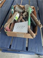 Garden hand tools - bulb planter, trowel and other