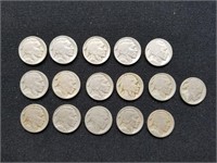 16 Buffalo Nickels