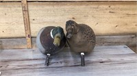 Pair of duck decoys
