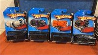 4 NIP Mystery Hot wheels w/ xtra car