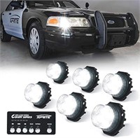 Xprite White LED Hideaway Emergency Strobe Lights