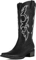 Choiran Cowboy Boots for Women - Western Mid Calf