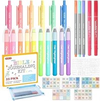 Shuttle Art Bible Highlighters and Pens No Bleed,