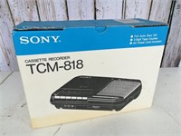 Sony Cassette Recorder TCM-818 New Old Stock
