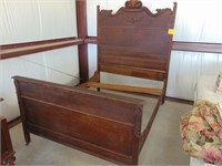Antique Bed Frame, Head Board, and Foot Board