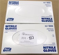 2 Boxes Nitrile 8mil Gloves ~ Size L