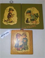 hummel style wall plaques