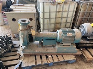 10 HP Motor with Goulds Pump Mdl 3196