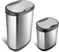 E5525 13 Gal & 3 Gal Stainless Steel Trash Can