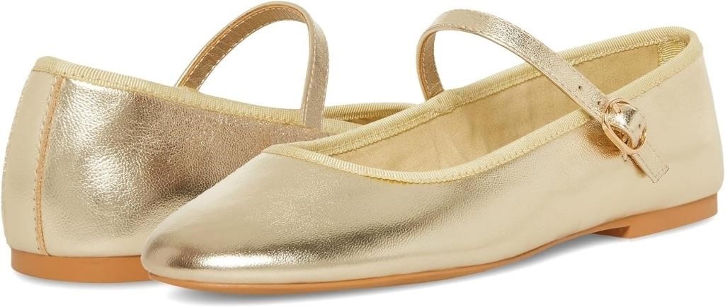 Size 8 Women's Violette Mary Jane Flat  Gold