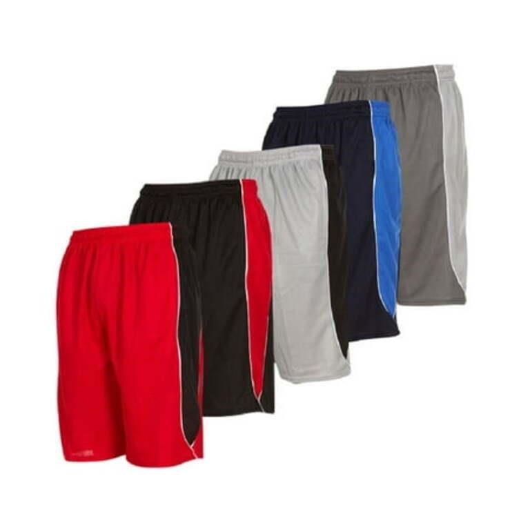 L  Size Large 5 Pack: Men's Moisture Wicking Gym S