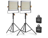 Neewer 2 Packs Dimmable Bi-color 480 LED Video