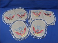 Vintage Hand Stitched US Army Doilies