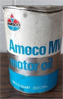 Vintage Amoco MV Motor Quart Oil Can