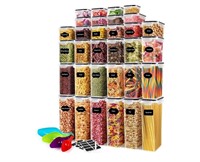 68 PCS Airtight Food Storage Containers With L