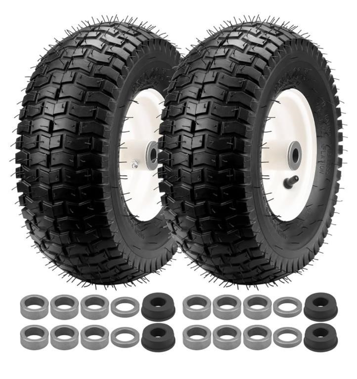 13x5.00-6 Tire and Wheel, 2PCS Tubeless Lawn