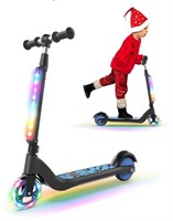 SISIGAD Electric Scooter for Kids Ages 6-12, LED